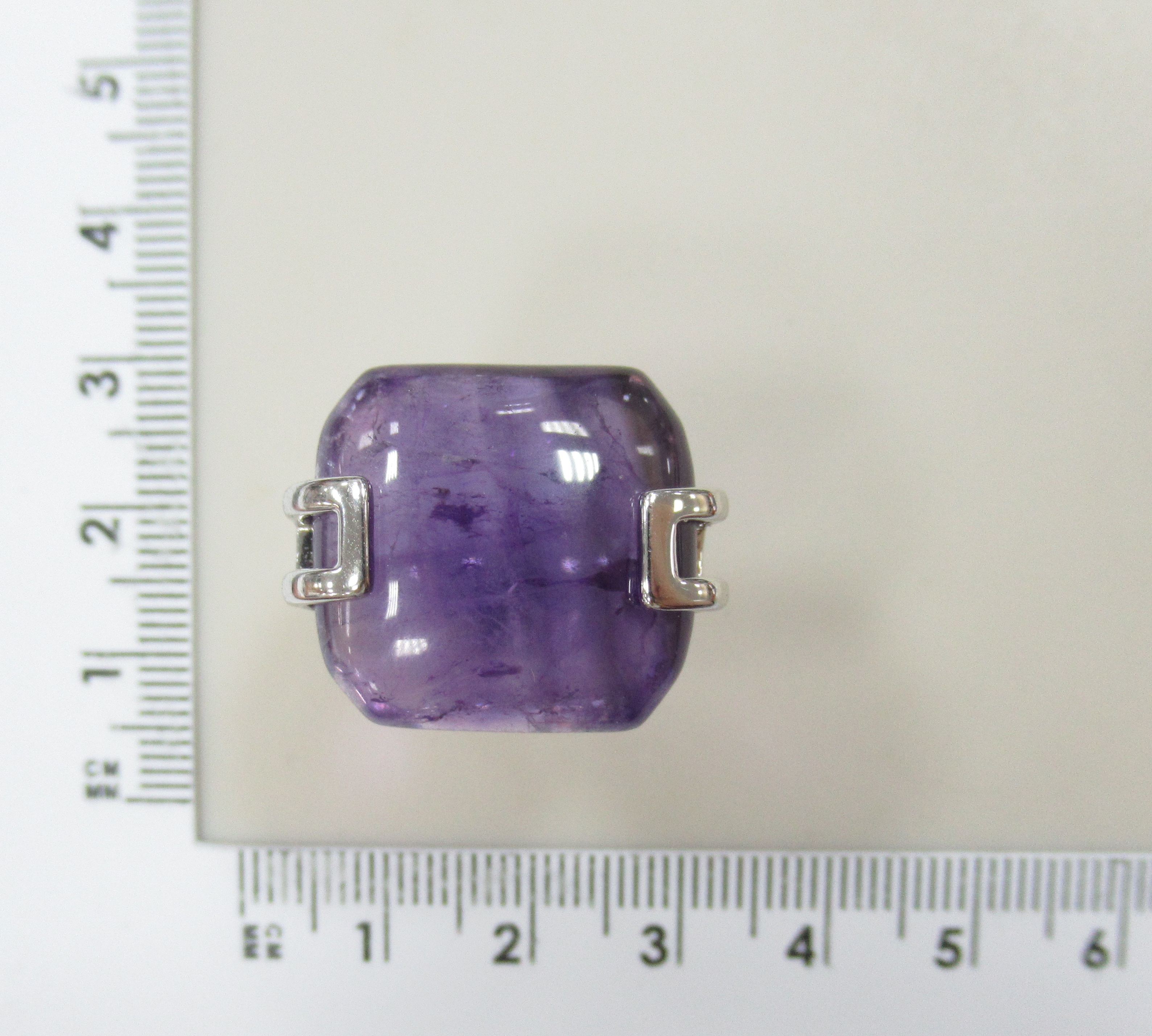 Серебряное кольцо с аметистом